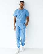 Медицинский костюм мужской Техас голубой